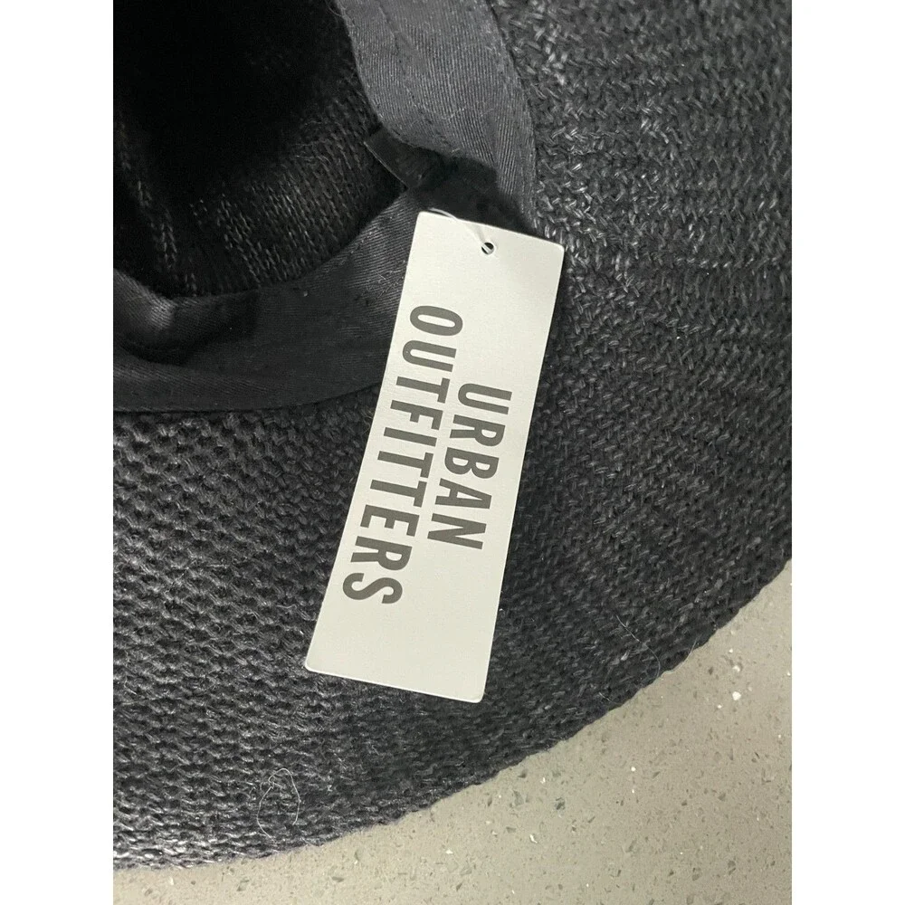 Urban Outfitters NWT Floppy Brim Hat - Black New One size straw sun hat